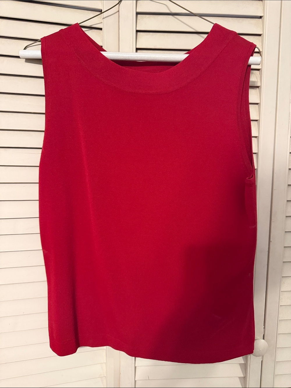 dressbarn Red Sleeveless Knit Tank